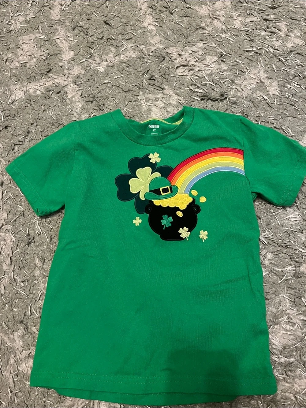 Gymboree 4T St Patrick’s Day shirt pot of gold